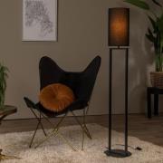 Lucide Herman - vloerlamp - Ø 26 x 137 cm - zwart