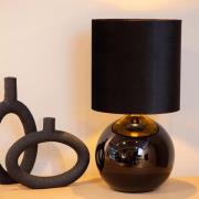 Lucide Esterad - tafellamp - Ø 24 x 46,5 cm - zwart