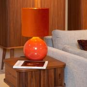 Lucide Esterad - tafellamp - Ø 24 x 46,5 cm - oranje