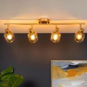 Lucide Bjorn - opbouwspot - 75 x 15 x 16,5 cm - mat goud