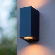 Lucide Zaro - buiten wandlamp - 7,8 x 6,8 x 16 cm - IP44 - zwart
