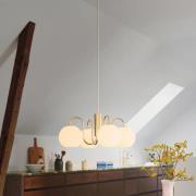 Nordlux Franca - hanglamp 4L - 46 x 219,5 cm - messing