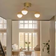 Nordlux Contina - plafondlamp 3L - 48,5 x 25,3 cm - geborsteld messing