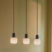 Nordlux Milford - hanglamp - 52 x 10 x 144,40 cm - zwart met wit