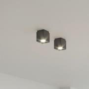 Nordlux Ethan - opbouwspot - 10,5 x 10,5 x 12 cm - zwart